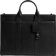 COACH Wesley Polished Pebble Leather Tote