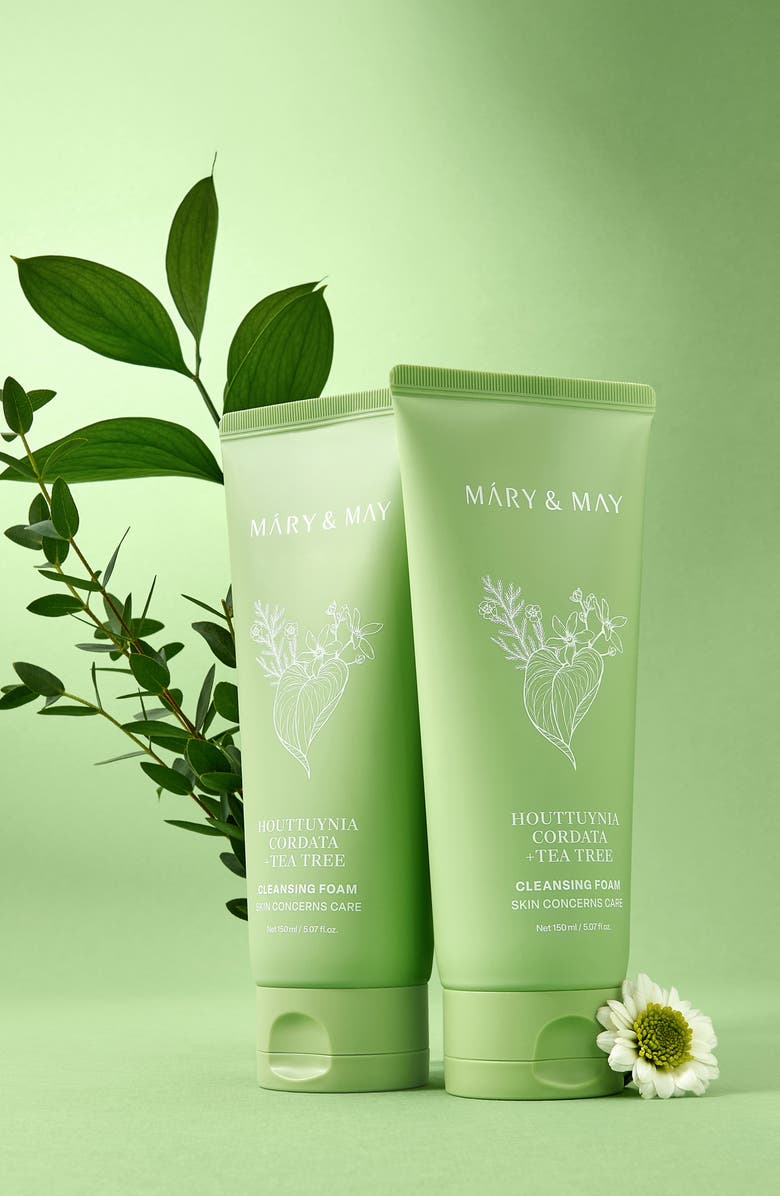 Mary&May Houttuynia Cordata + Tea Tree Cleansing Foam, Alternate, color, 