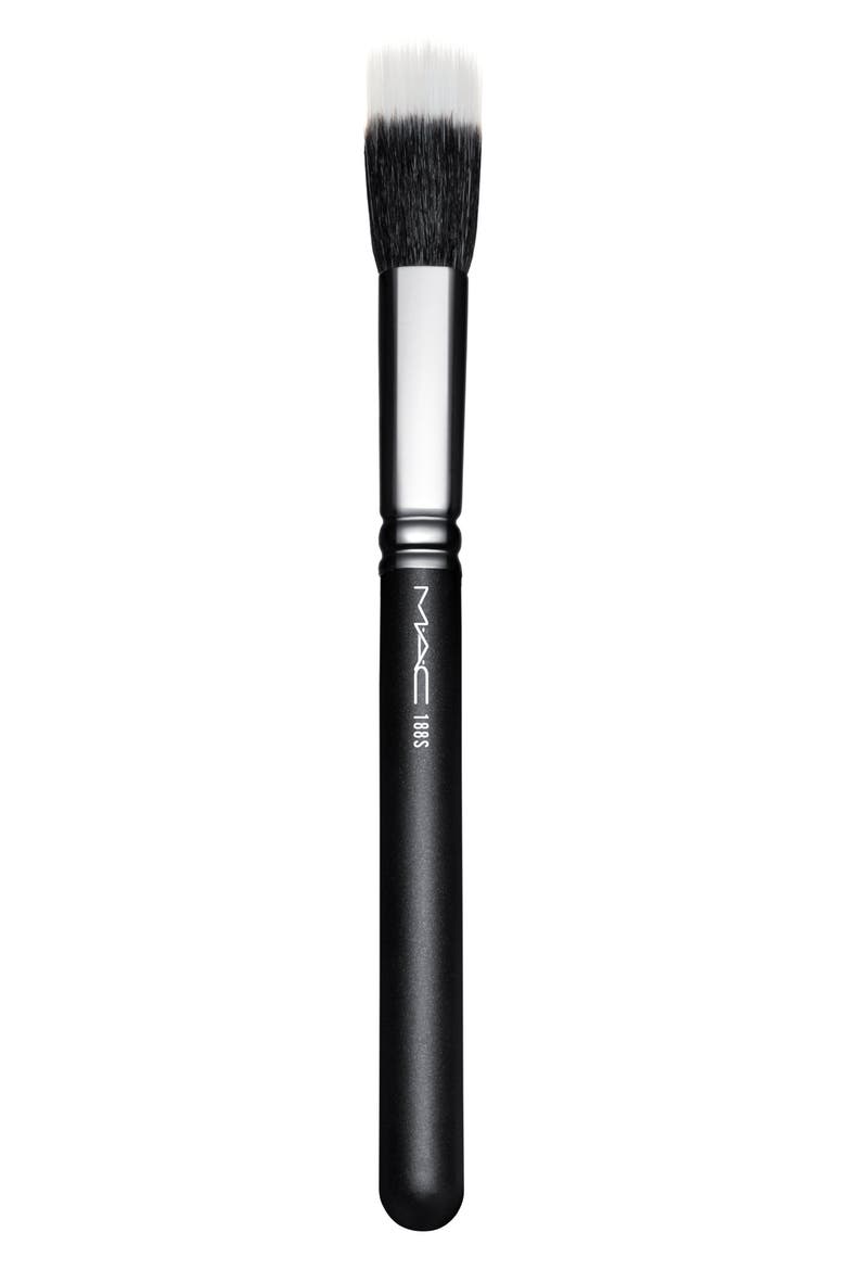MAC 188S Synthetic Small Duo Fibre Face Brush, Main, color, NO COLOR