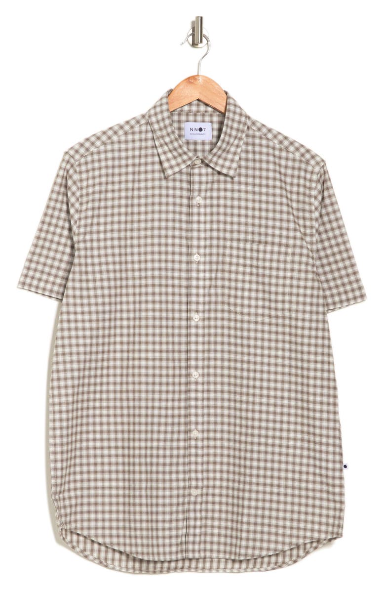 NN07 Leon Check Print Short Sleeve Shirt, Alternate, color,