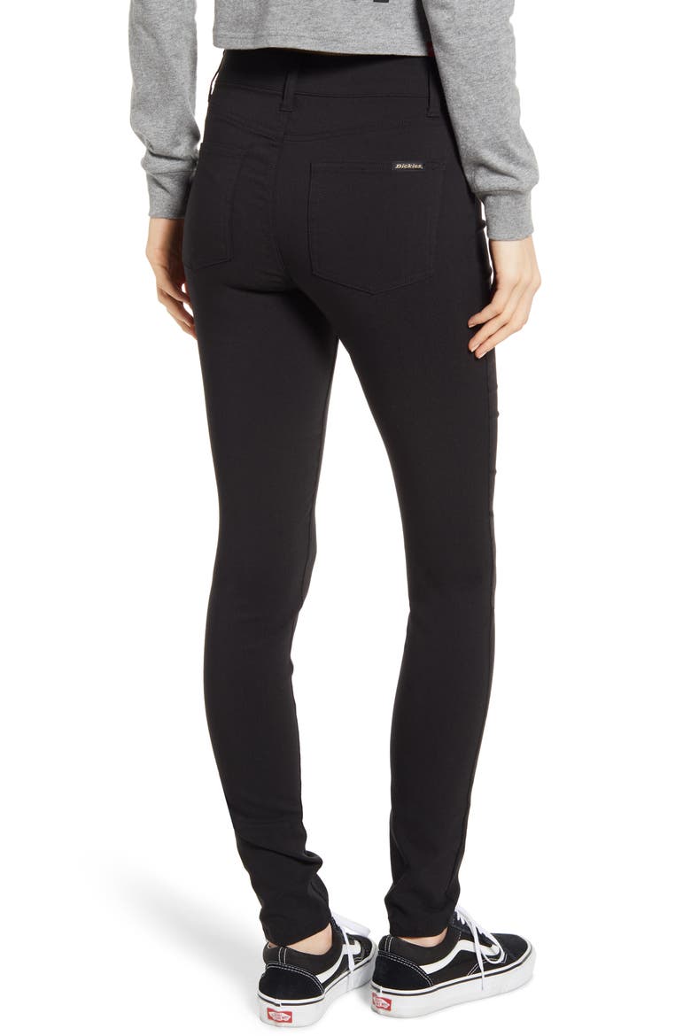 High Waist Stretch Pants, Alternate, color, BLACK