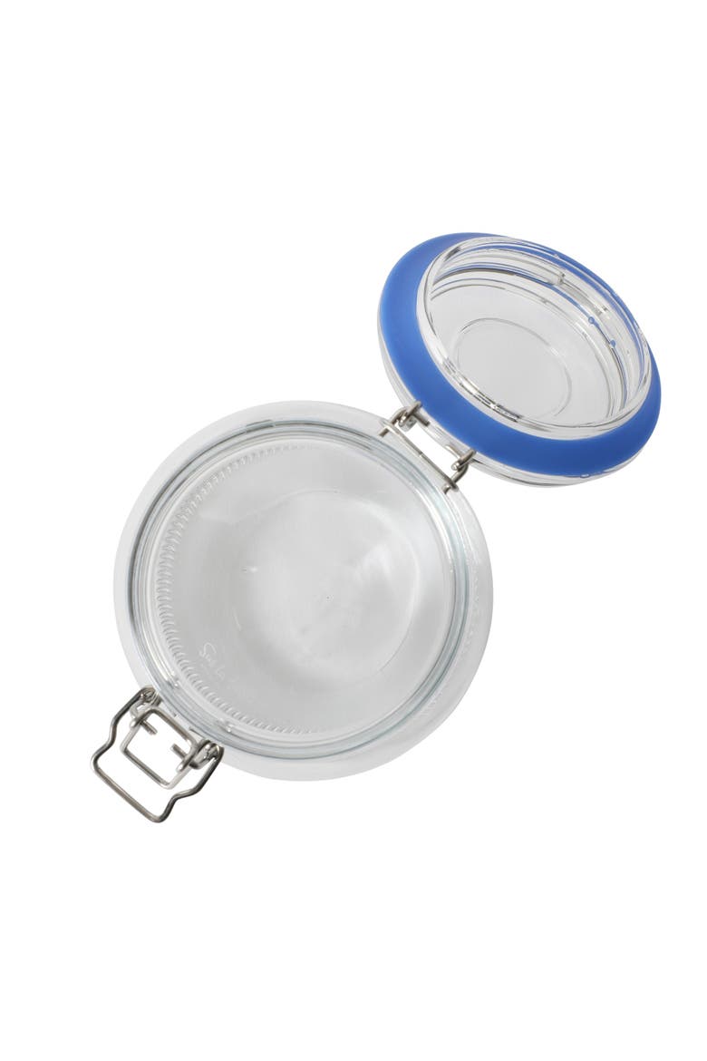 Lyon Court 4-Piece Glass Canister Set with Airtight Trigger Clamp Lids, Alternate, color, Cear