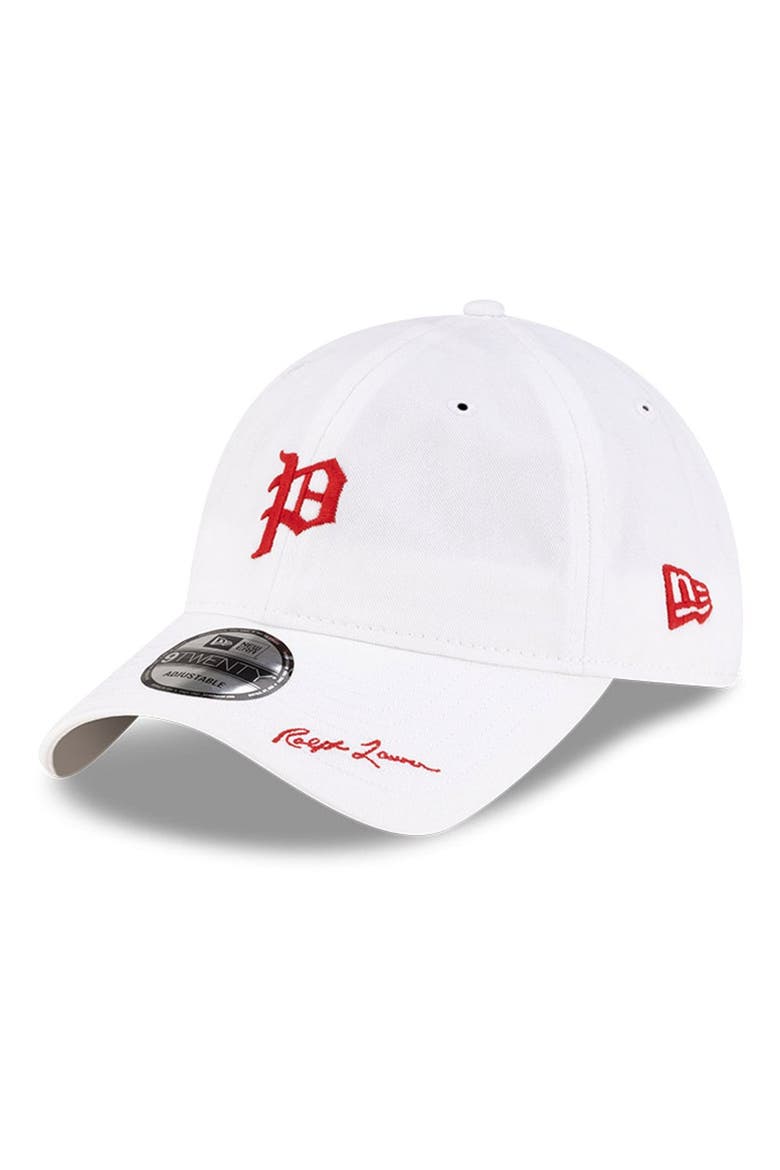 Men's New Era x Ralph Lauren White Philadelphia Phillies 9TWENTY Adjustable Hat, Main, color, White