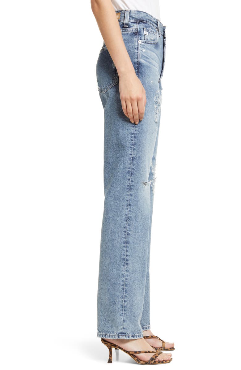 AG Alexxis High Waist Straight Jeans, Alternate, color,