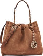 KARL LAGERFELD PARIS Amandine Suede Crossbody