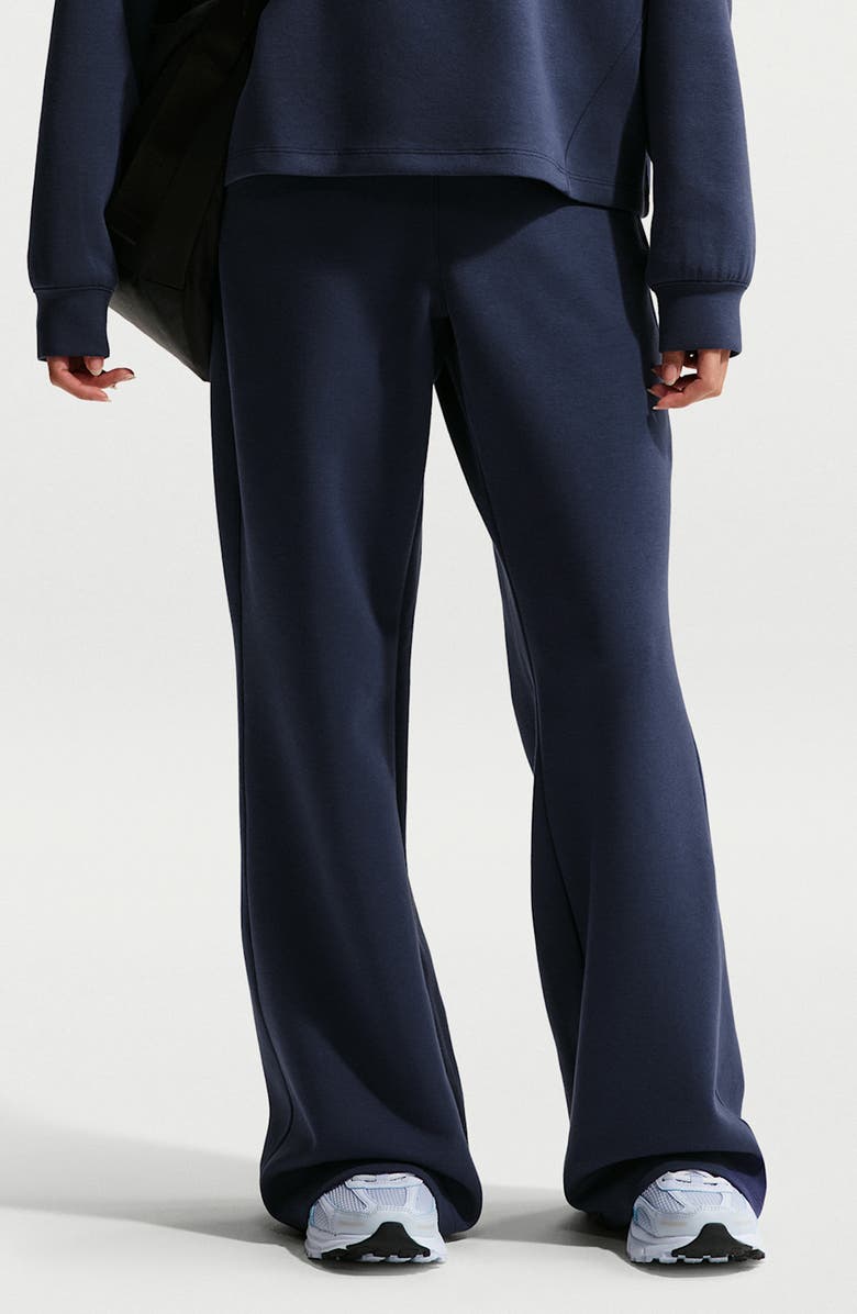 Nike 24.7 ImpossiblySoft Dri-FIT High-Waisted Loose Flared Pants, Main, color, 410 Navy/Dark Obsidian