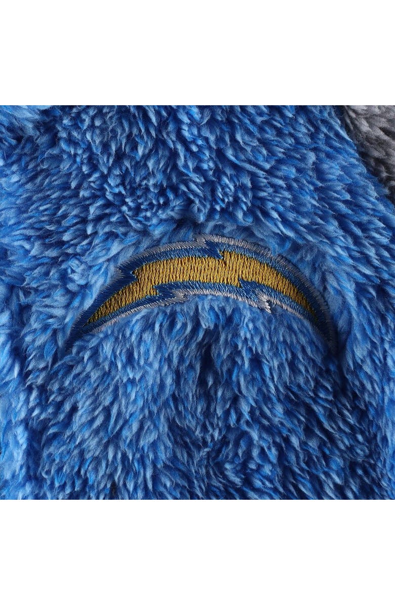 Outerstuff Newborn & Infant Powder Blue/Gray Los Angeles Chargers Game Nap Teddy Fleece Bunting Full-Zip Sleeper, Alternate, color,