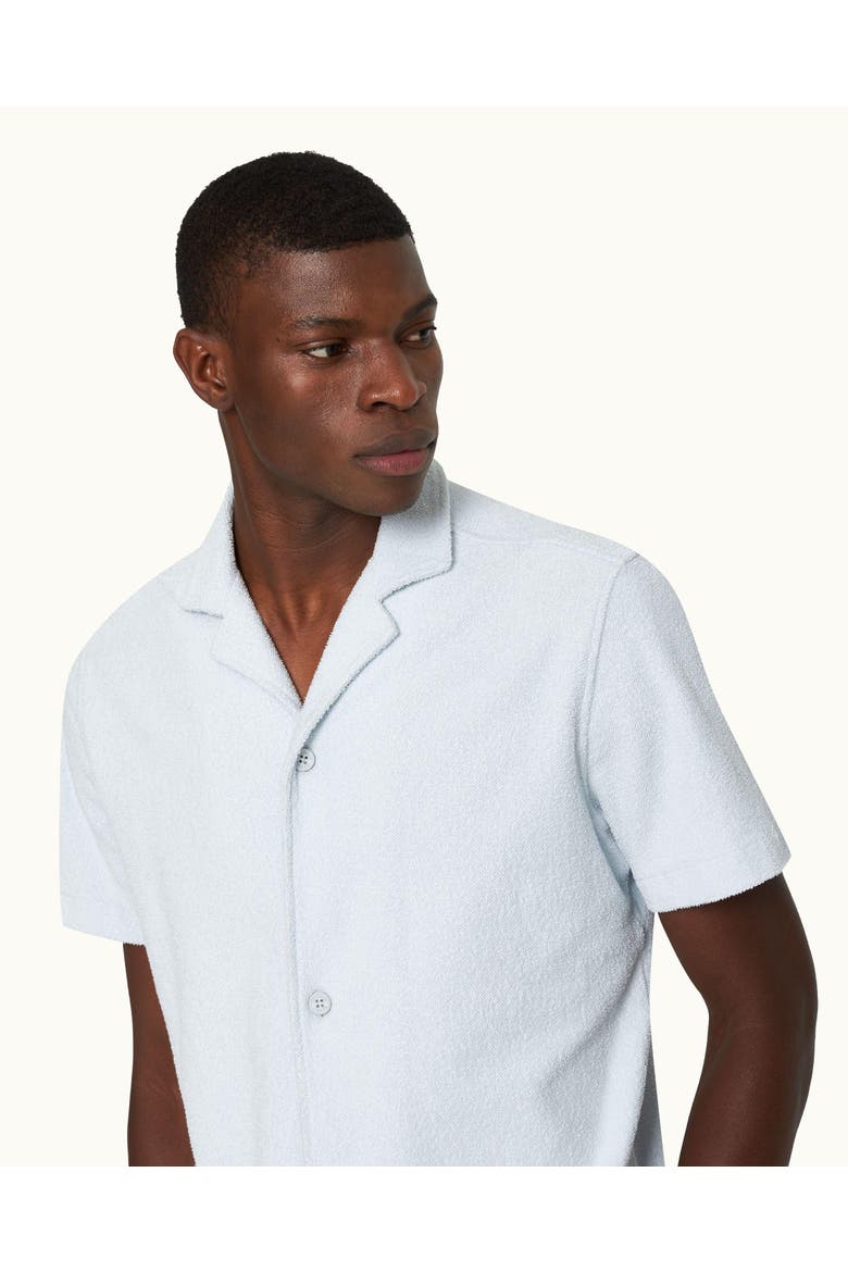 Howell Towelling Relaxed-Fit Shirt, Alternate, color, LIGHT SKY POOL