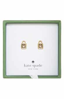 Kate Spade New York spade padlock stud earrings