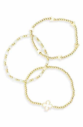 Lisa Set of 3 Clover & Butterfly Bracelets