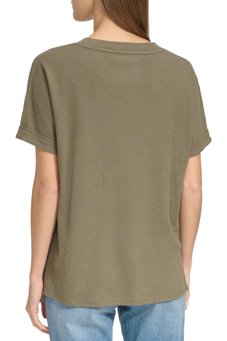 Boxy Crewneck T-Shirt, Alternate, color, DUSTY OLIVE