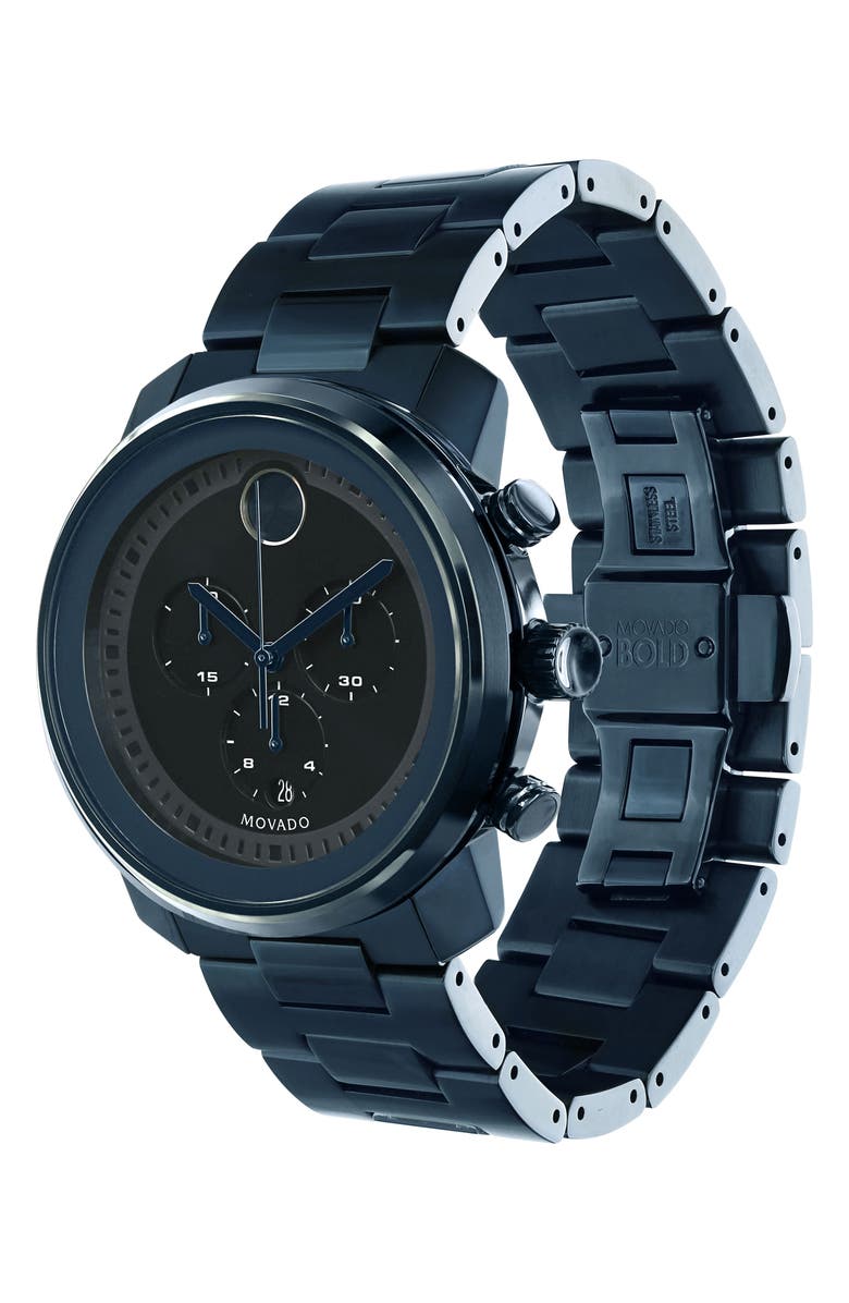 Movado 'Bold' Chronograph Bracelet Watch, 44mm, Alternate, color, 