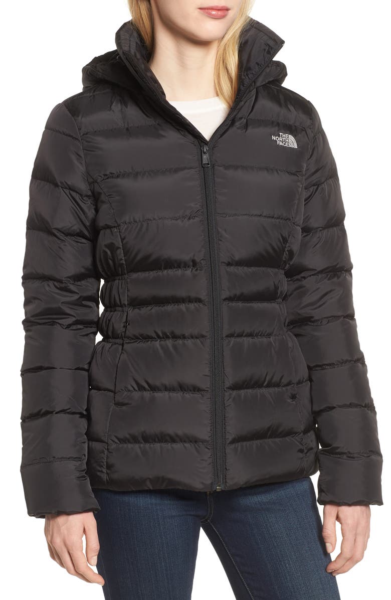 The North Face Gotham II Hooded Water Resistant 550-Fill-Power Down Jacket with Faux Fur Trim, Alternate, color,