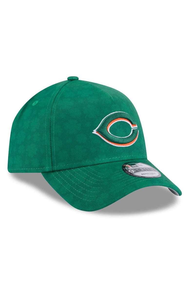New Era Men's New Era Kelly Green Cincinnati Reds St. Patrick's Day A-Frame 9FORTY Adjustable Hat, Alternate, color, 