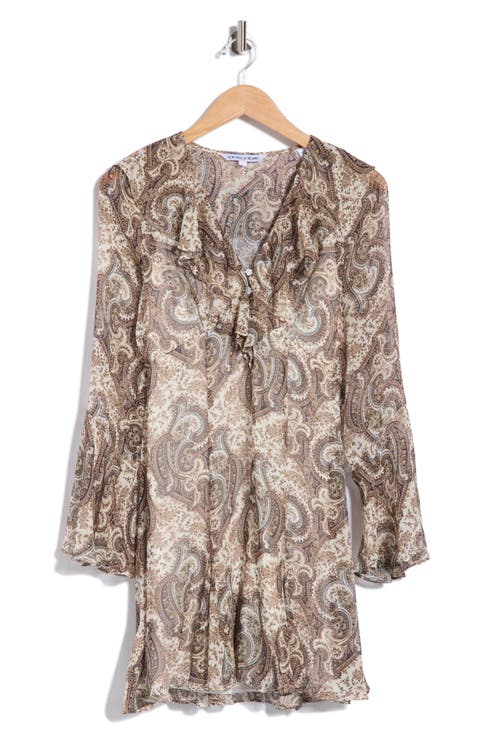 Adrienne Long Sleeve Silk Dress