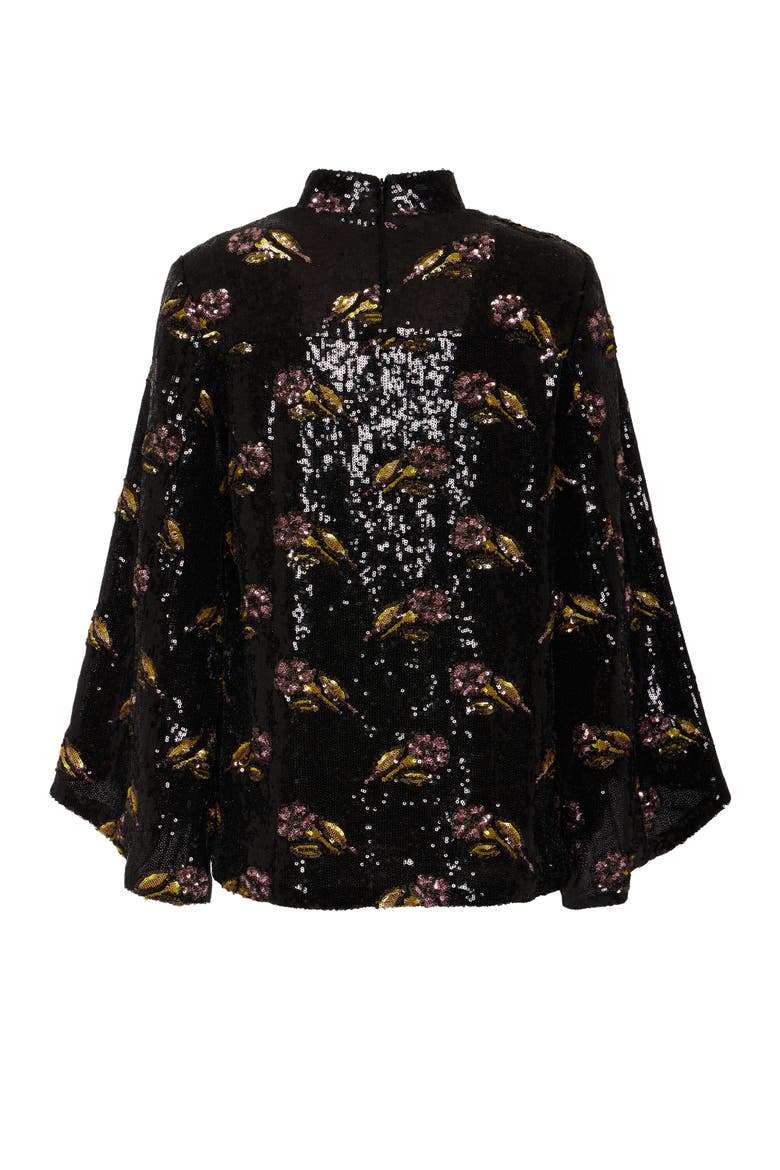 Make An Exit Top, Alternate, color, Mayfair Paillettes Black