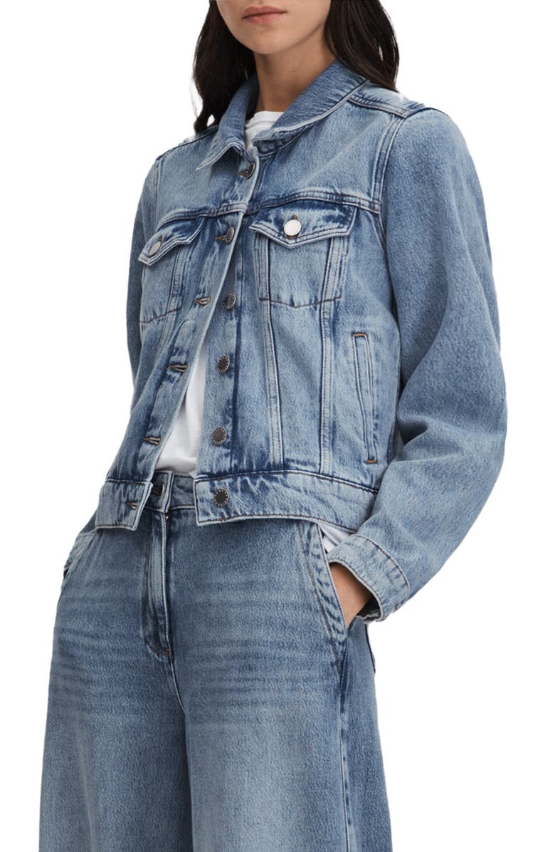 Reiss Ellen Denim Jacket, Main, color, 