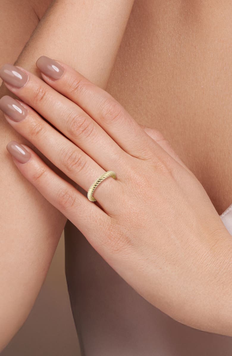Ember Fine Jewelry Twist Band Ring, Alternate, color, Gold