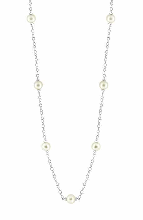 EFFY Freshwater Pearl Station Necklace