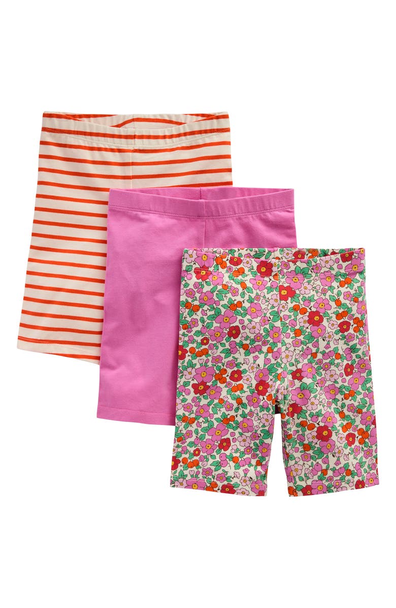 Mini Boden Kids' 3-Pack Assorted Cotton Bike Shorts, Main, color, 