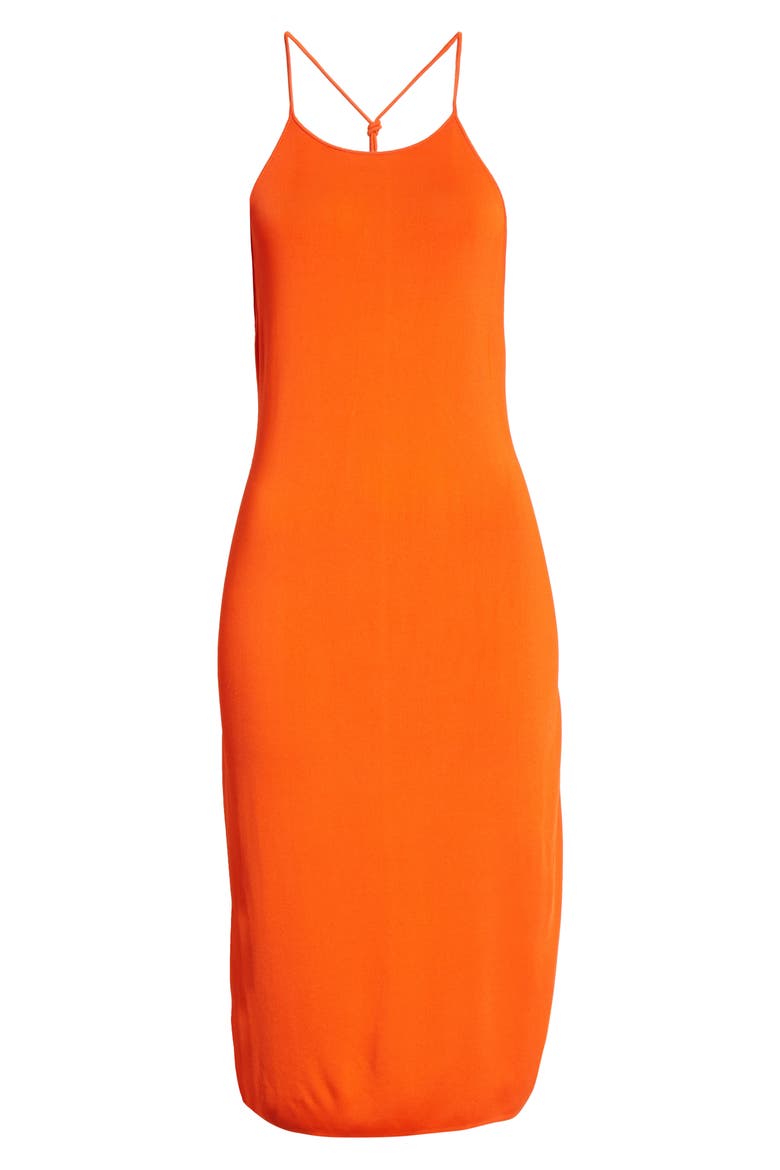 Strappy Open Back Tank Dress, Alternate, color, ORANGE