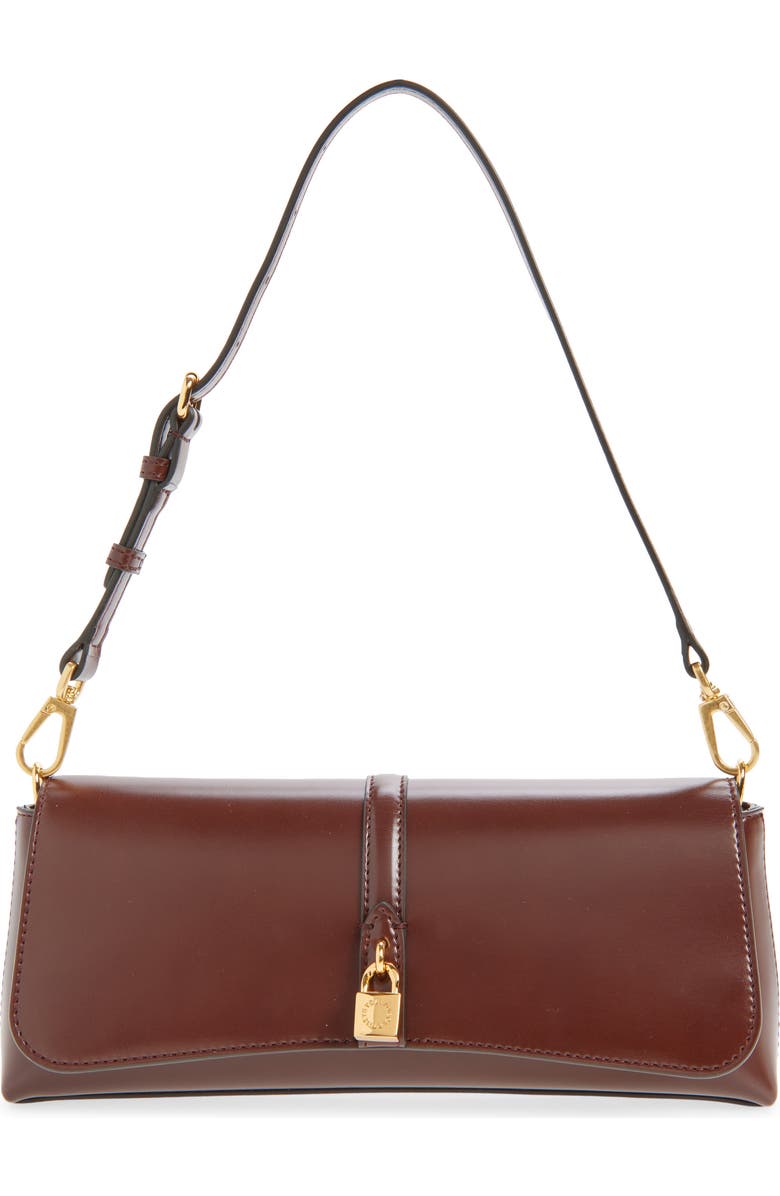 Stella McCartney Ryder Pochette, Main, color, Mahogany