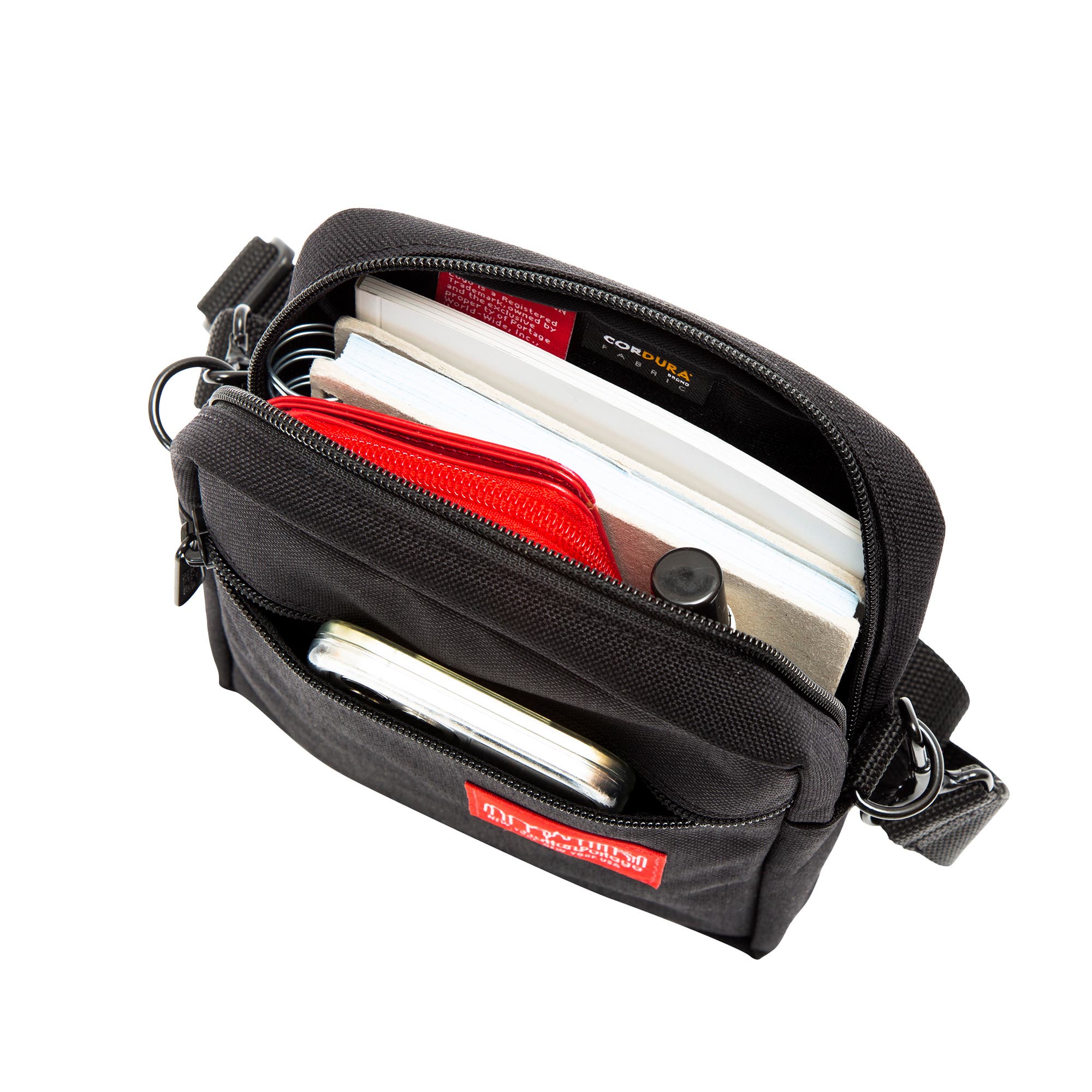 Manhattan Portage City Lights Crossbody Bag, Alternate, color, Black