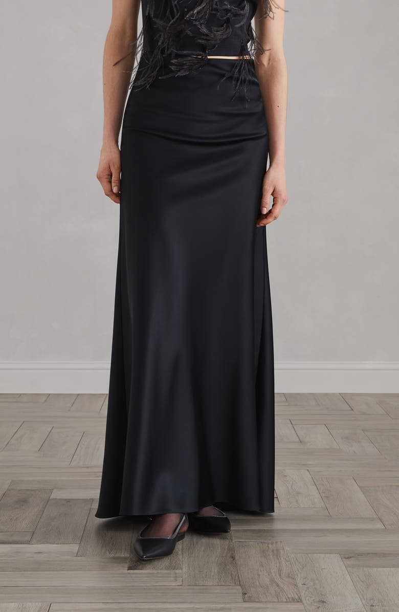 Brunello Cucinelli Satin cady mermaid skirt, Alternate, color, 