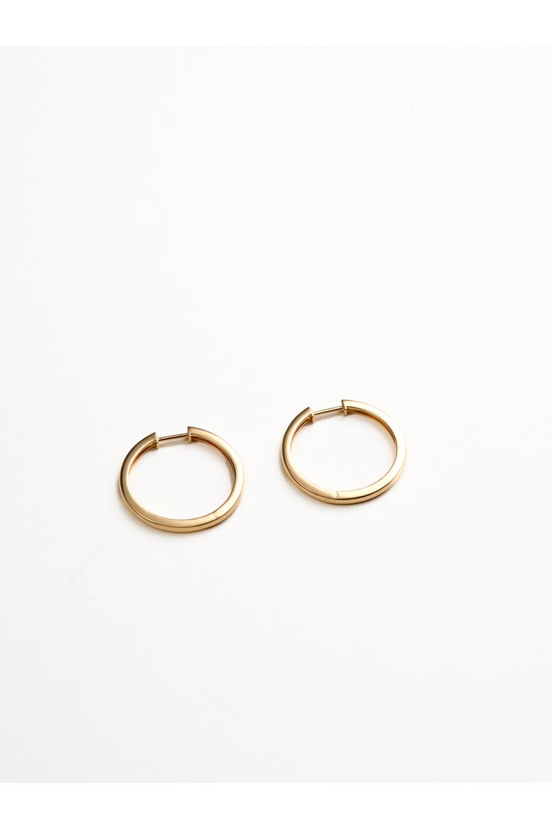 Bailey Hoops -14K Solid Gold, Main, color, Recycled Solid Gold