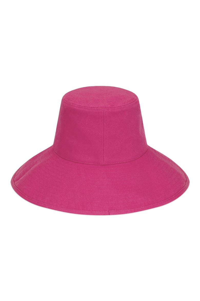 Holiday Cotton Canvas Bucket Hat, Alternate, color, FUCHSIA