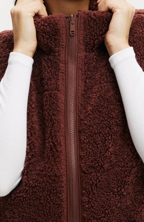 COTTON ON BODY COTTON ON BODY MOTHER PUFFER SOFT FLEECE REVERSIBLE VEST