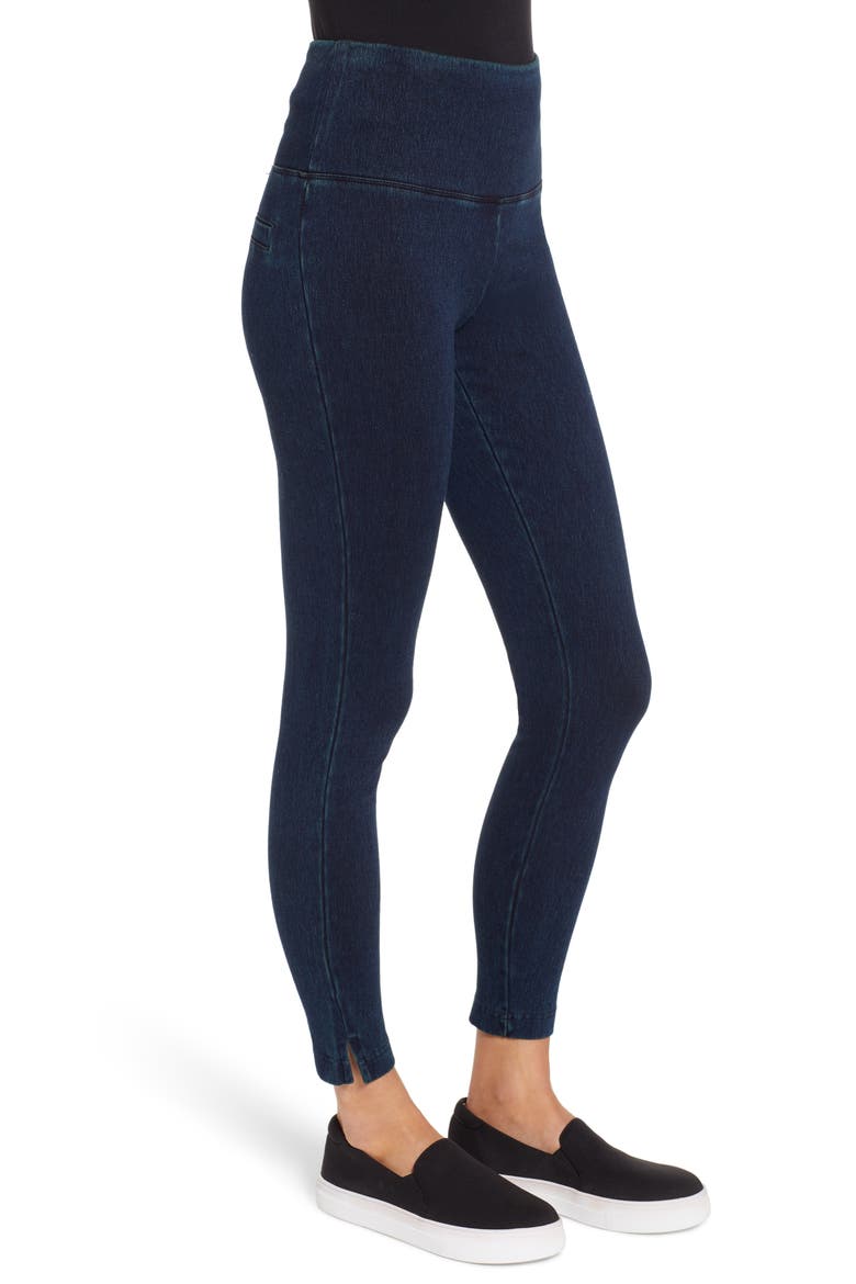 Lyssé High Waist Skinny Denim Leggings, Alternate, color, INDIGO