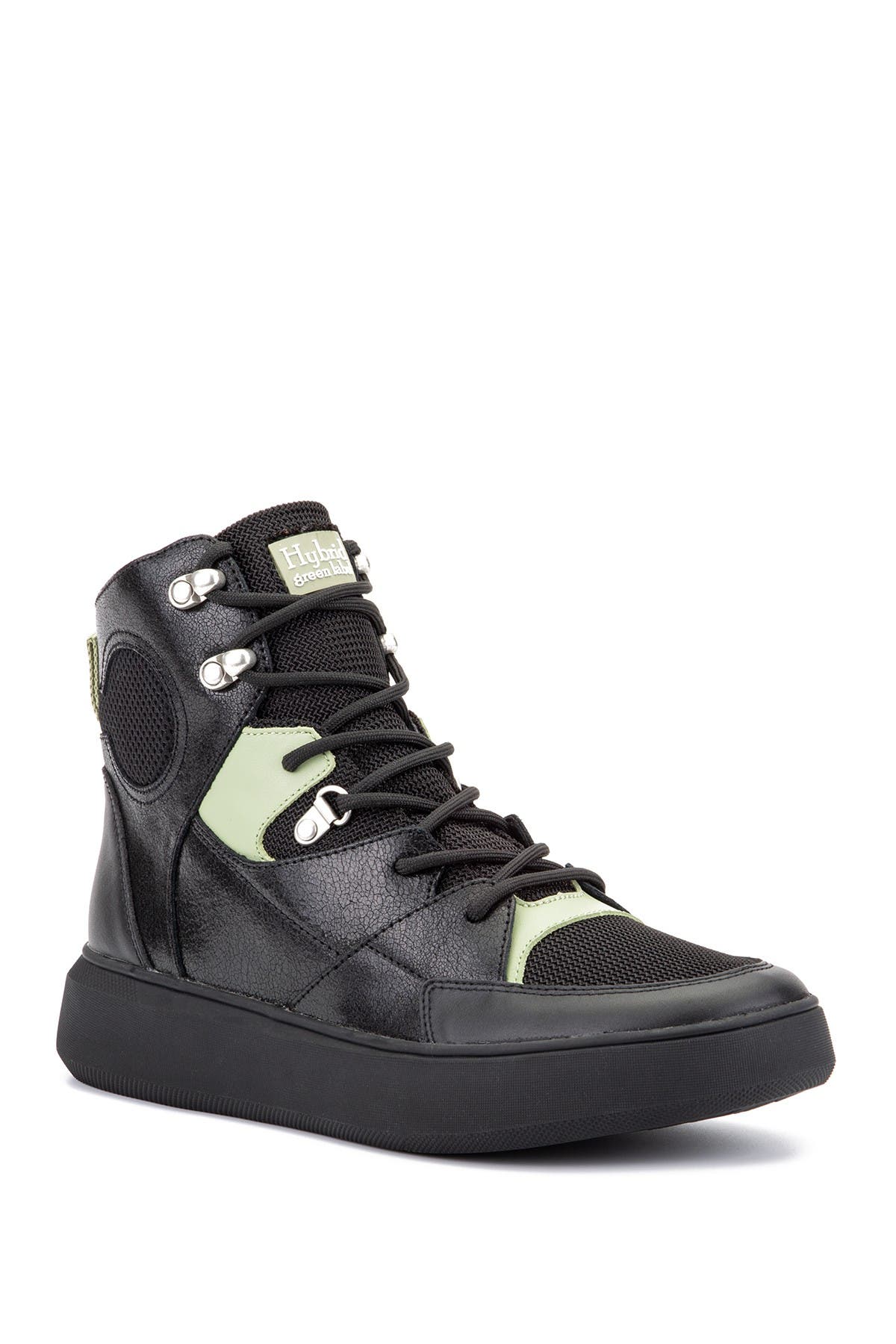 Hybrid Green Label Globetrotter Leather Mid Sneaker, Main, color, 