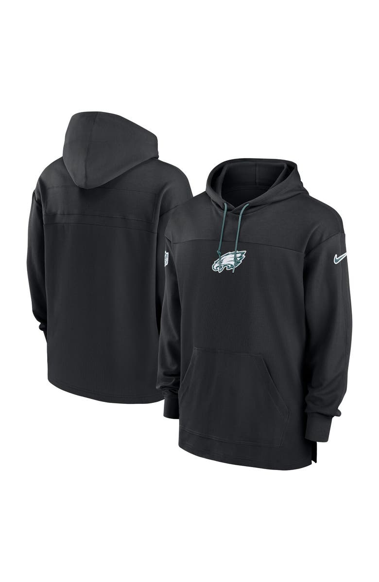 Nike Men's Nike Black Philadelphia Eagles Sideline Jersey Performance Pullover Hoodie, Main, color, 