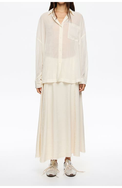 Bimba Y Lola Flared A-line Midi Skirt In Neutral