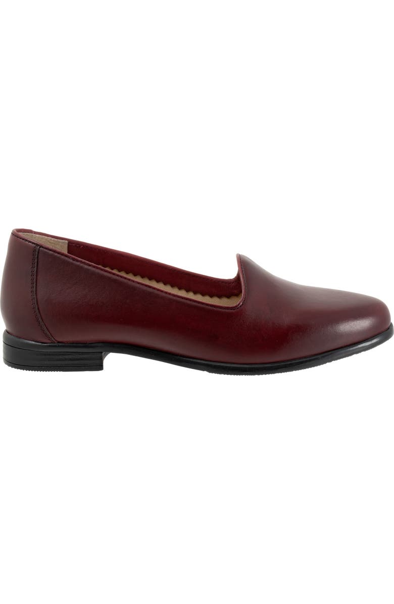 Trotters Liz Lux Flat, Alternate, color, Oxblood