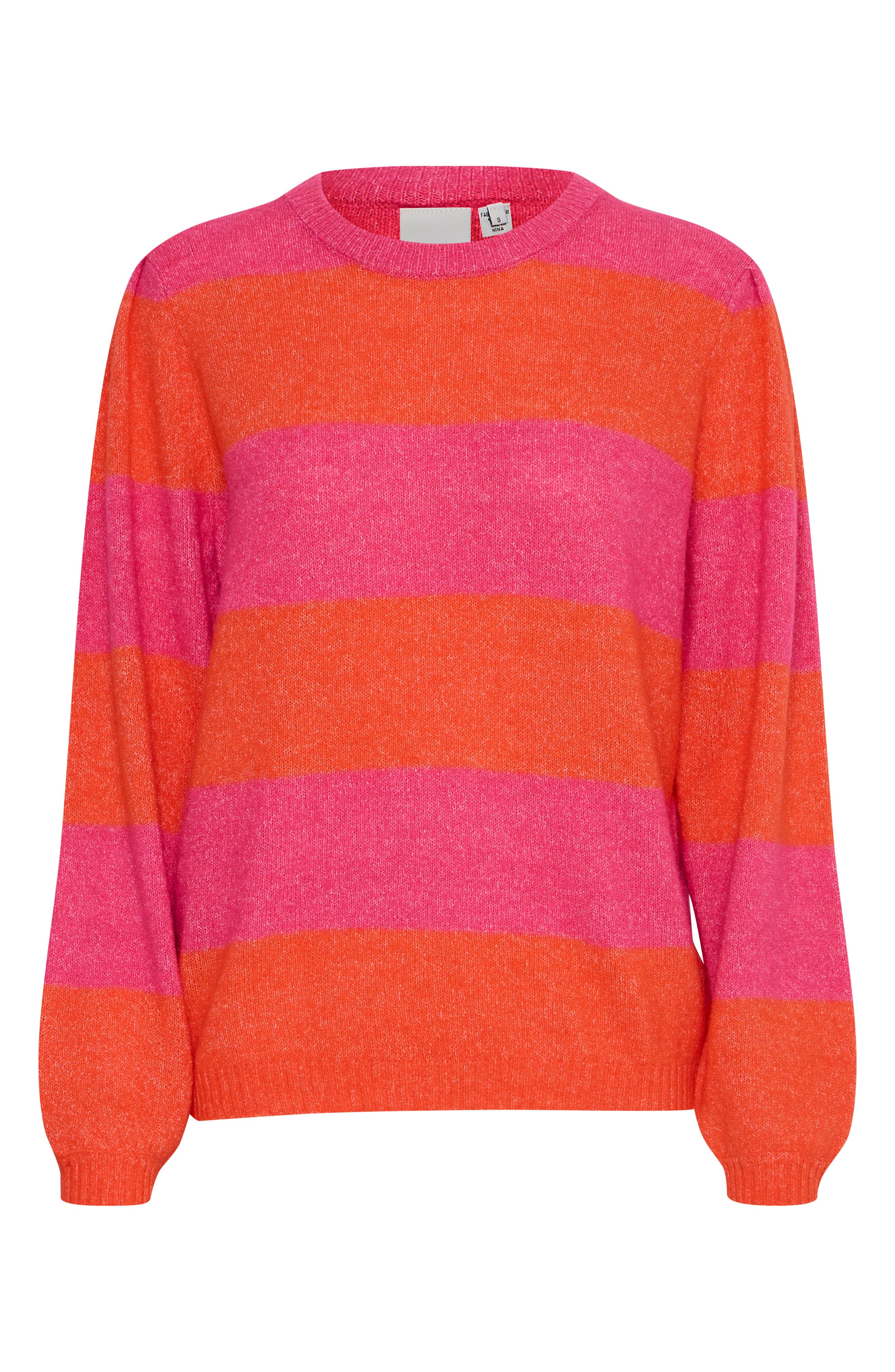 ICHI Striped Knit Sweater