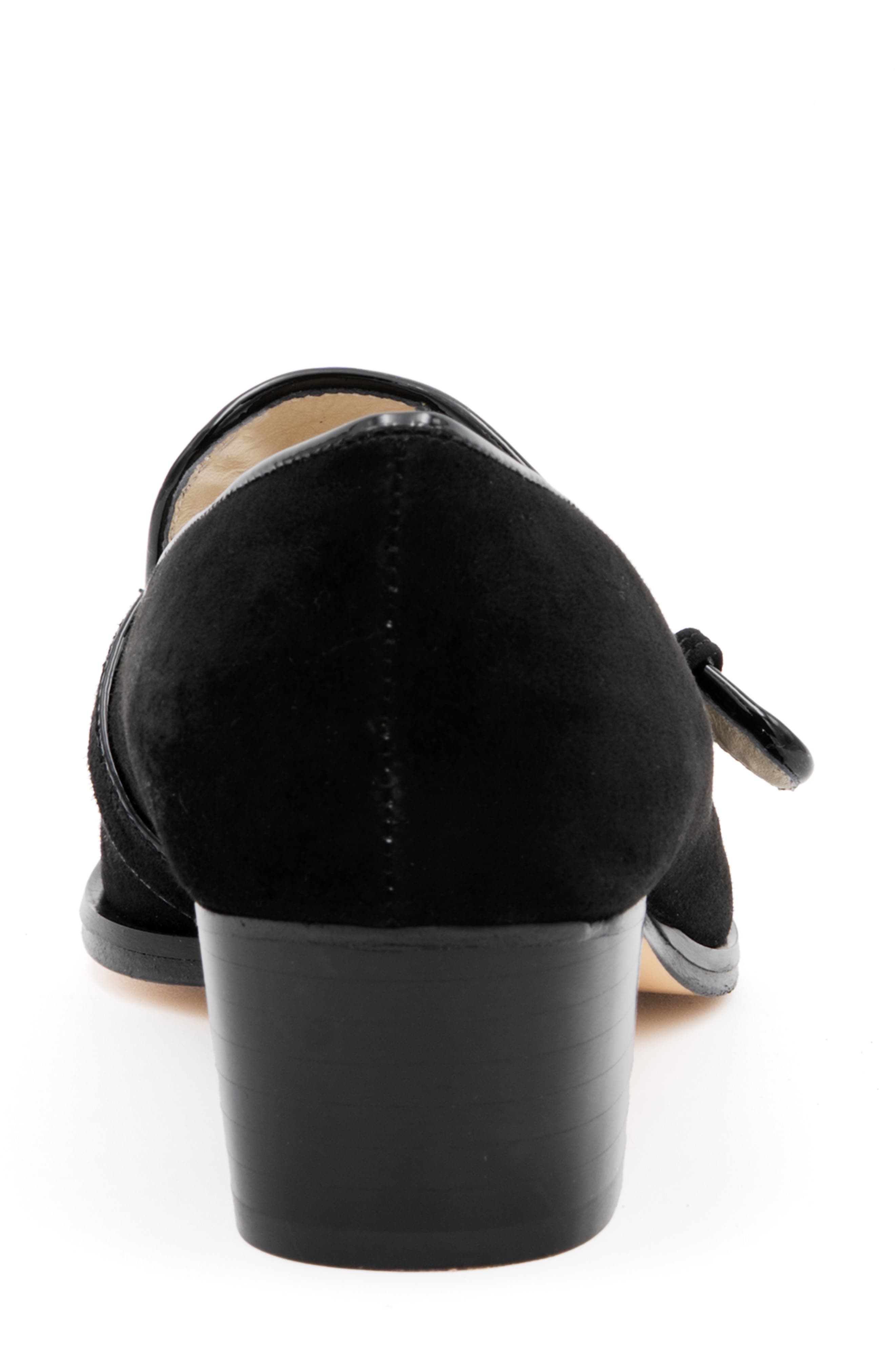 Amalfi by Rangoni Publio Pointed Toe Loafer Pump, Alternate, color, Black Cashmere Black Vernice