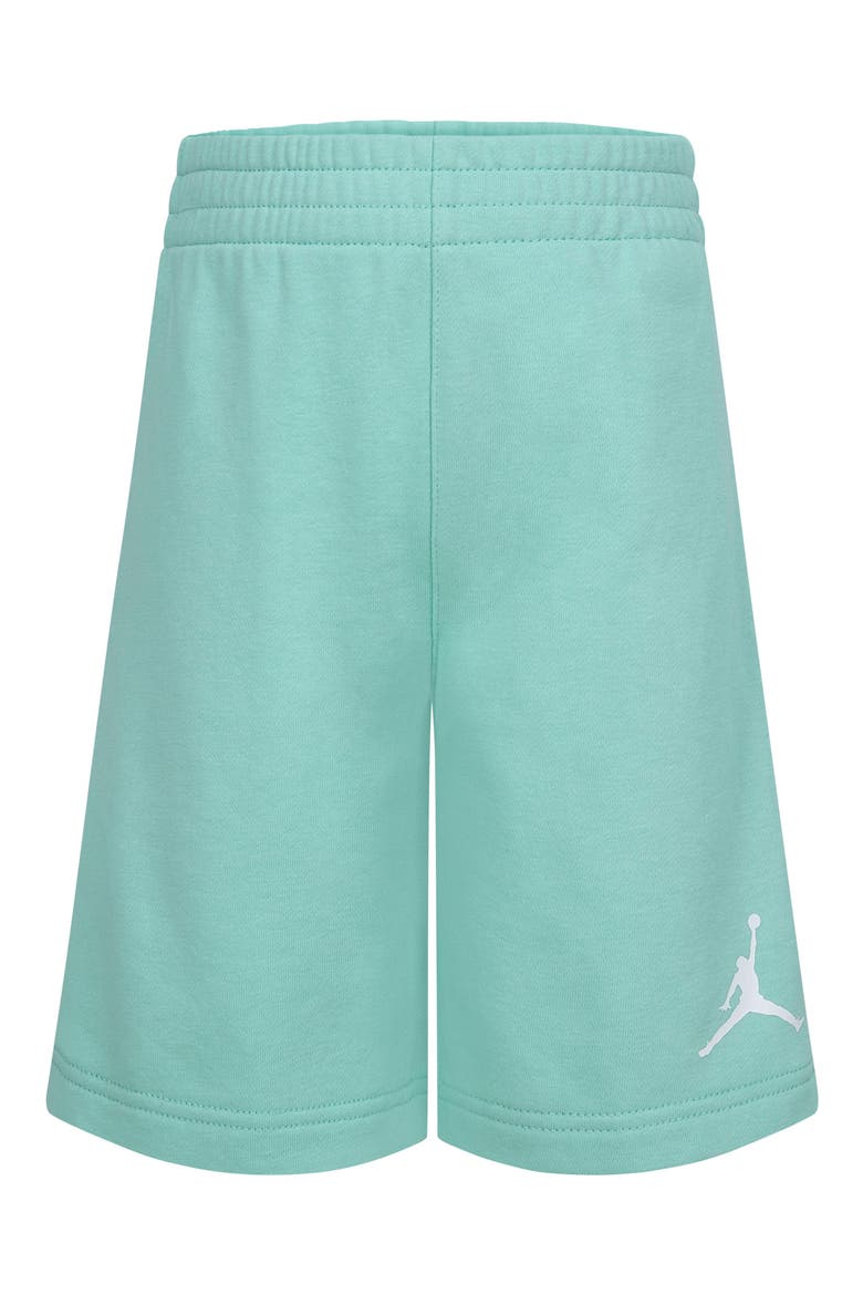 Kids' Jumpman Colorblock T-Shirt & Sweat Shorts Set, Alternate, color, E8GEMERALD