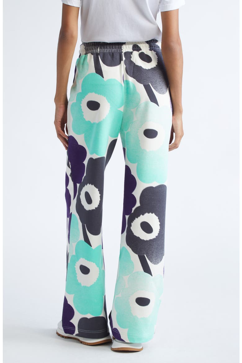 Varret Floral Cotton Sweatpants, Alternate, color, OFF WHITE MINT VIOLET