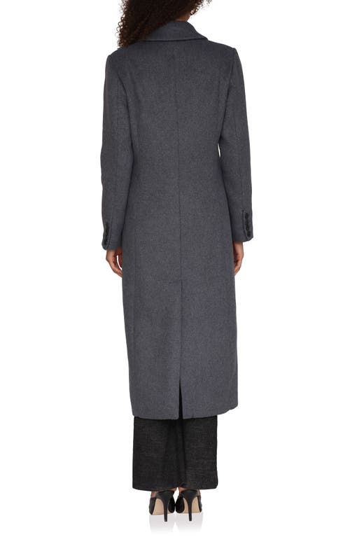 Avec Les Filles Relaxed Double Breasted Coat In Gray