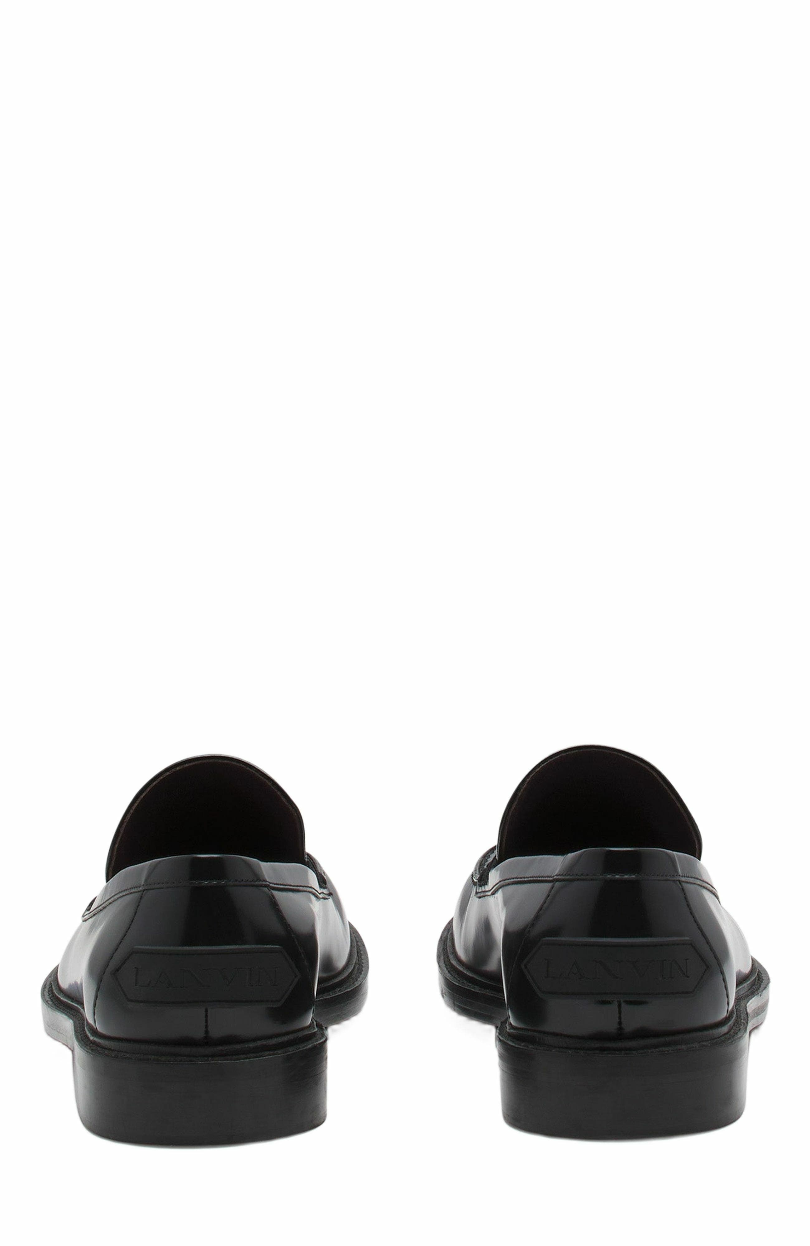 Lanvin Spinto Loafers In Glossy Leather, Alternate, color, 