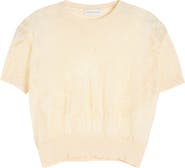 Dries Van Noten Floral Pattern Mixed Stitch Crewneck Sweater