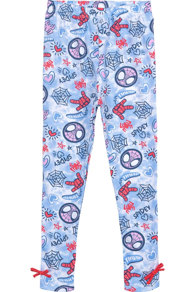 Spidey and His Amazing Friends 2-Piece T-Shirt and Leggings Set, Alternate, color, Pink Blue Spider Man