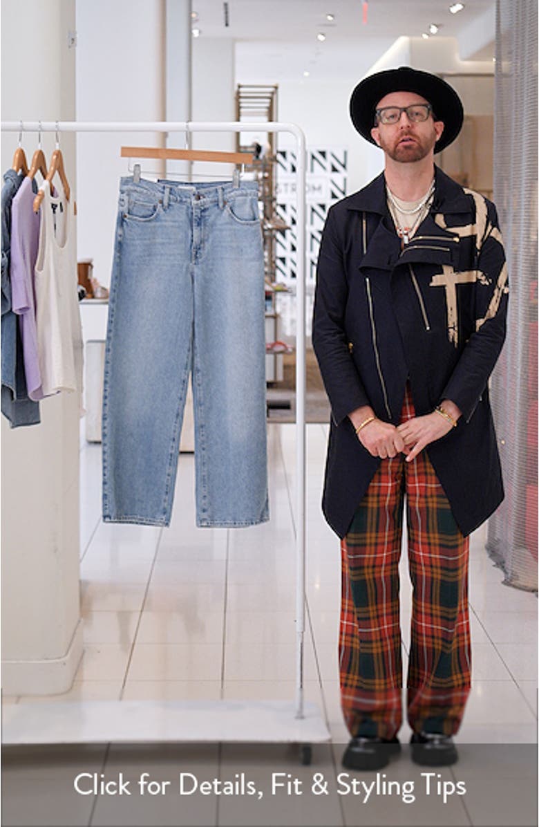 High Waist Wide Leg Crop Jeans, sales video thumbnail