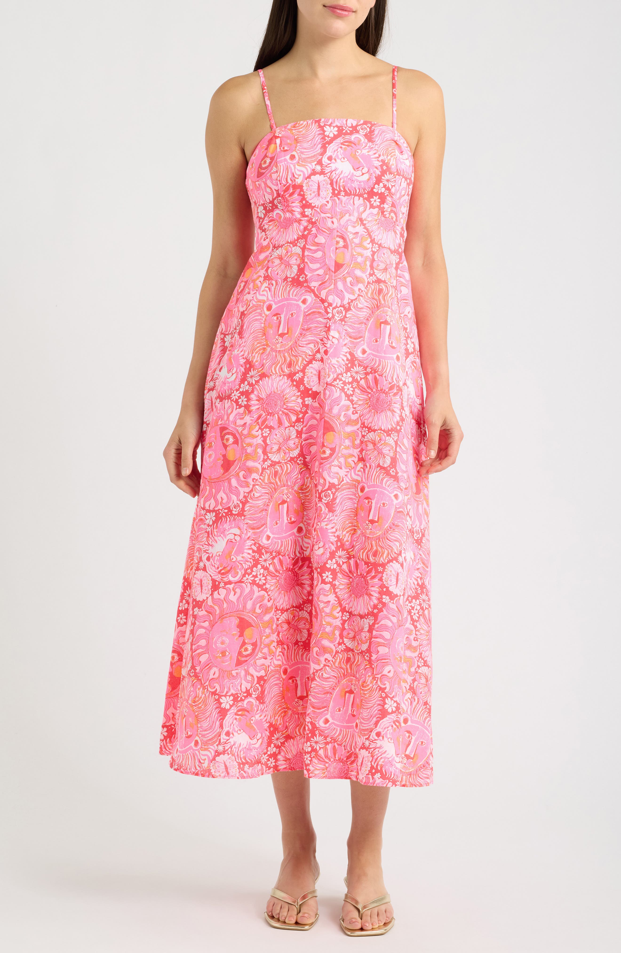 Lilly Pulitzer® Jorgian Linen Midi Dress (Women) | Nordstrom