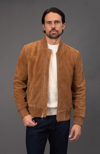 Suede Bomber Jacket