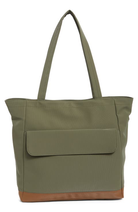 Faux Leather Tote