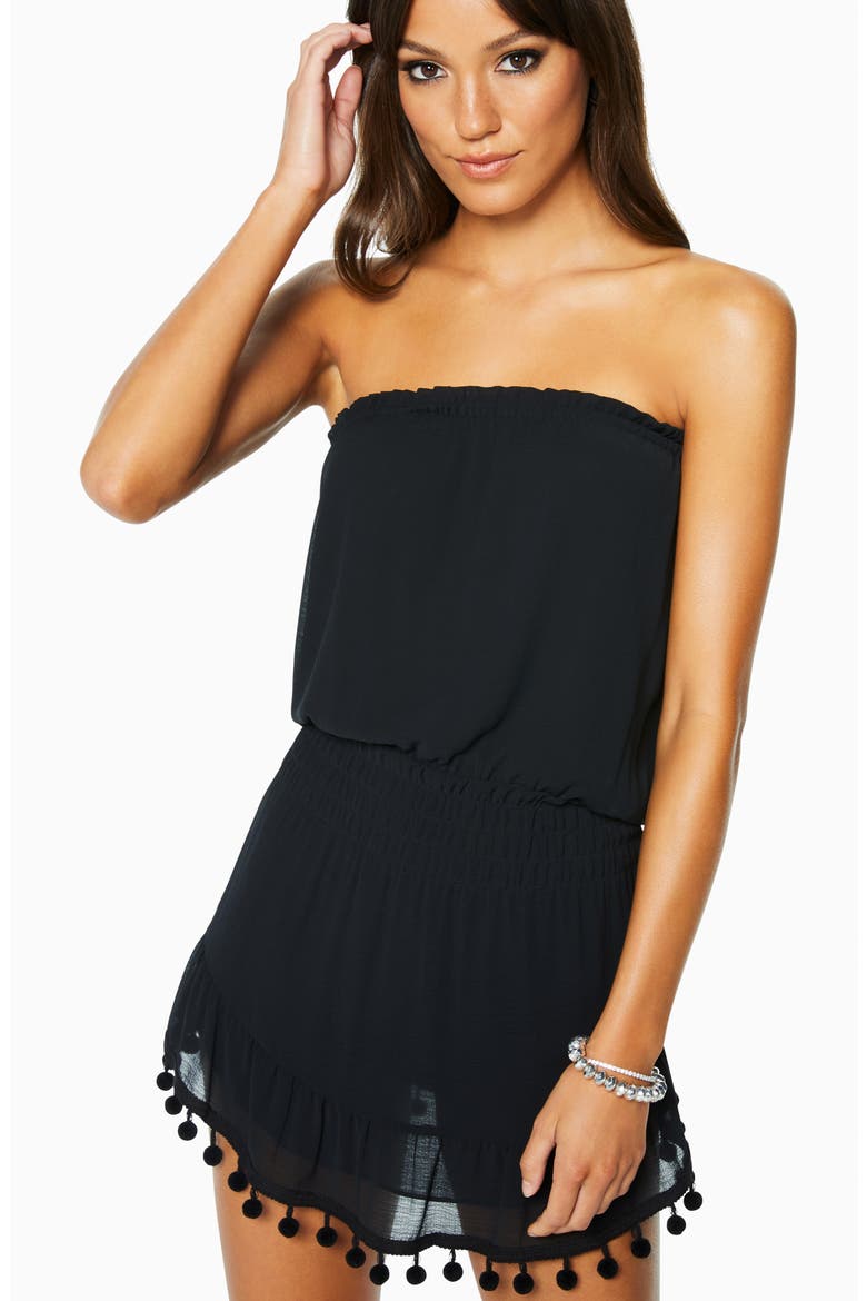 Marci Cover-Up Dress, Alternate, color, BLACK