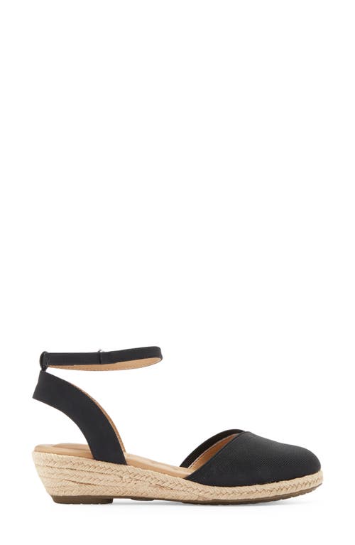 Me Too Niya Espadrille Wedge Sandal In Black